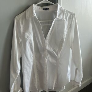 Express white button up blouse